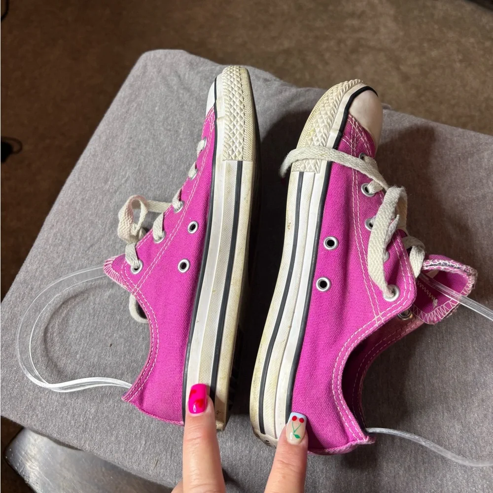 Converse All Star Kids Sneakers in Pink/Purple Size 3 Colorful School Casual